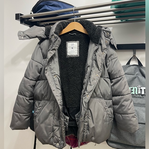 Gap Boy size Small (6-7) color new shadow kids puffer jacket - Picture 6 of 12